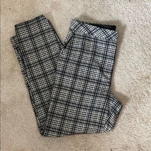 Topshop plaid slim pants US size 8